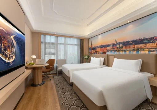 Deluxe 2-bed Room (65 Inch Projection Screen TV+small Refrigerator)