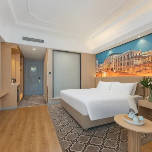 Deluxe Queen Room (65 Inch Projection Screen TV+small Refrigerator)