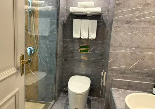 Deluxe Family Room (65 Inch Projection Screen TV+smart Bathroom+small Refrigerator)