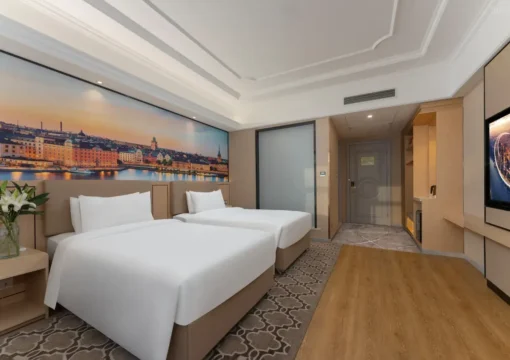 Executive 2-bed Room (65 Inch Projection Screen TV+smart Bathroom+small Refrigerator)