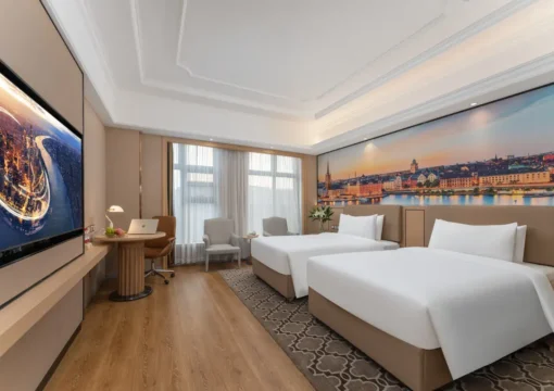 Executive 2-bed Room (65 Inch Projection Screen TV+smart Bathroom+small Refrigerator)